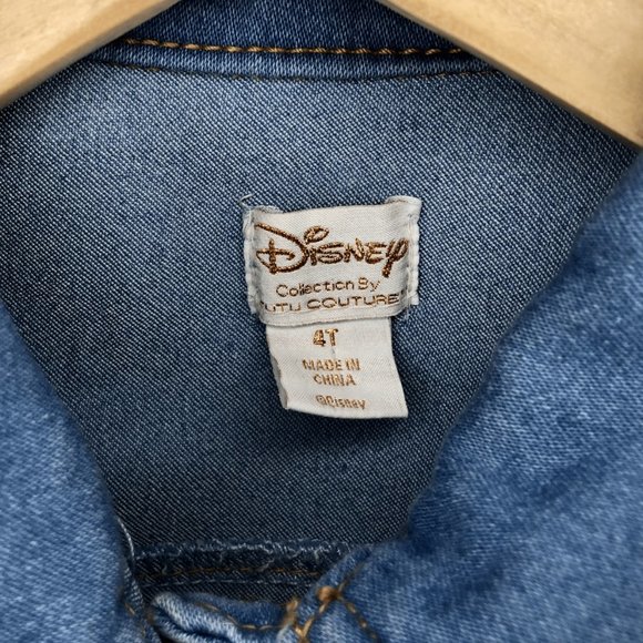 DISNEY Denim Jacket Kids Jean Jacket with Patches - Picture 2 of 7